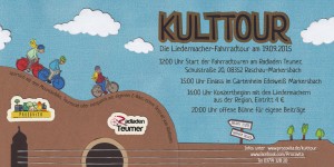 KultTour: Die Liedermacher-Fahrradtour @ Radladen Teumer + Gartenheim Edelweiß 